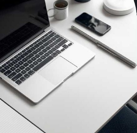 Laptop and workspace for IT support